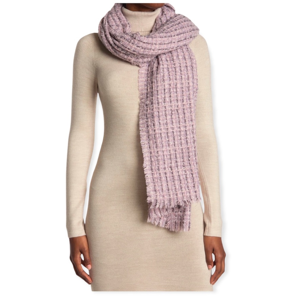 Echo Lurex Tweed Wrap Scarf